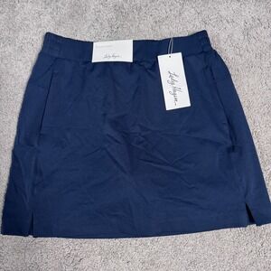 NEW Lady Hagen Perforated Golf Skort Navy 16" Tennis  Moisture Wicking